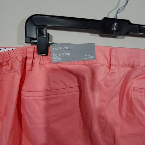 Talbots perfect crop coral plus size 22W petite - Picture 6 of 7